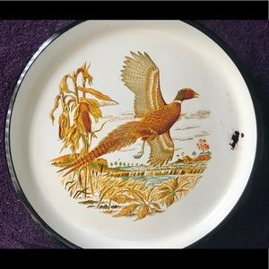 VINTAGE ‘LACQUERWARE’ PHEASANT TRAY...